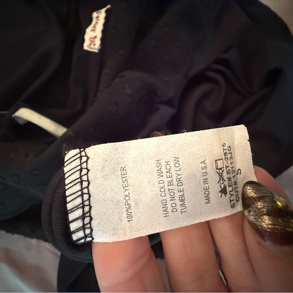 NWT Forever 21 Black Strapless Babydoll Mini Dress Size Small - Picture 8 of 8